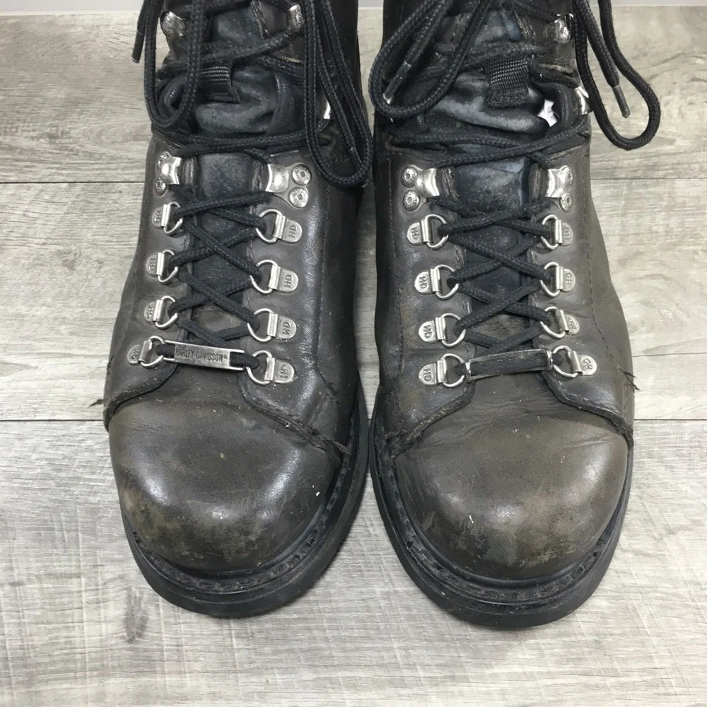 Harley-Davidson Motorcycle Mens D93041 Faded Glory Leather Riding Biker Boots 12